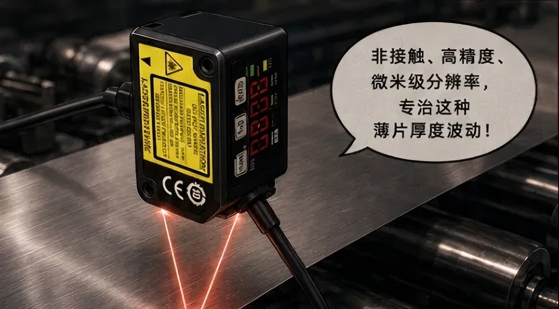 凯基特工业救场记｜CMOS微型激光位移传感器：微米级检测！薄片厚度 × 翘曲变形 × 机械手对位